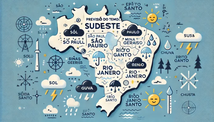 PREVISÃO DO TEMPO: Sudeste