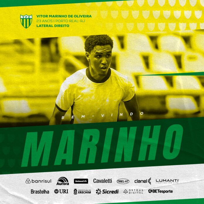 Emprestado pelo Botafogo, Vitor Marinho valoriza oportunidade no Ypiranga