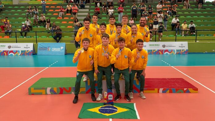 Brasil é medalha de ouro no vôlei masculino nos Jogos Sul-Americanos Escolares 2024